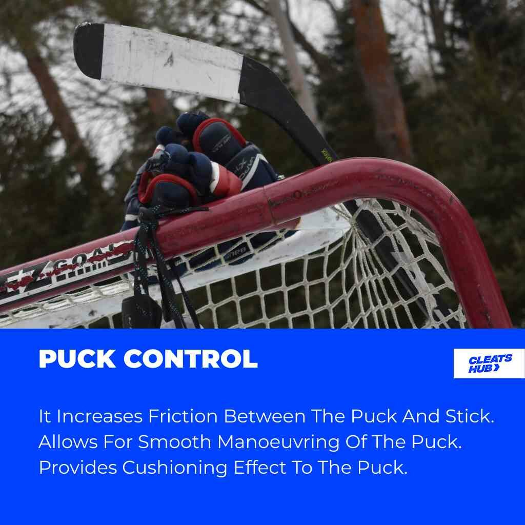 Taped sticks give more puck control