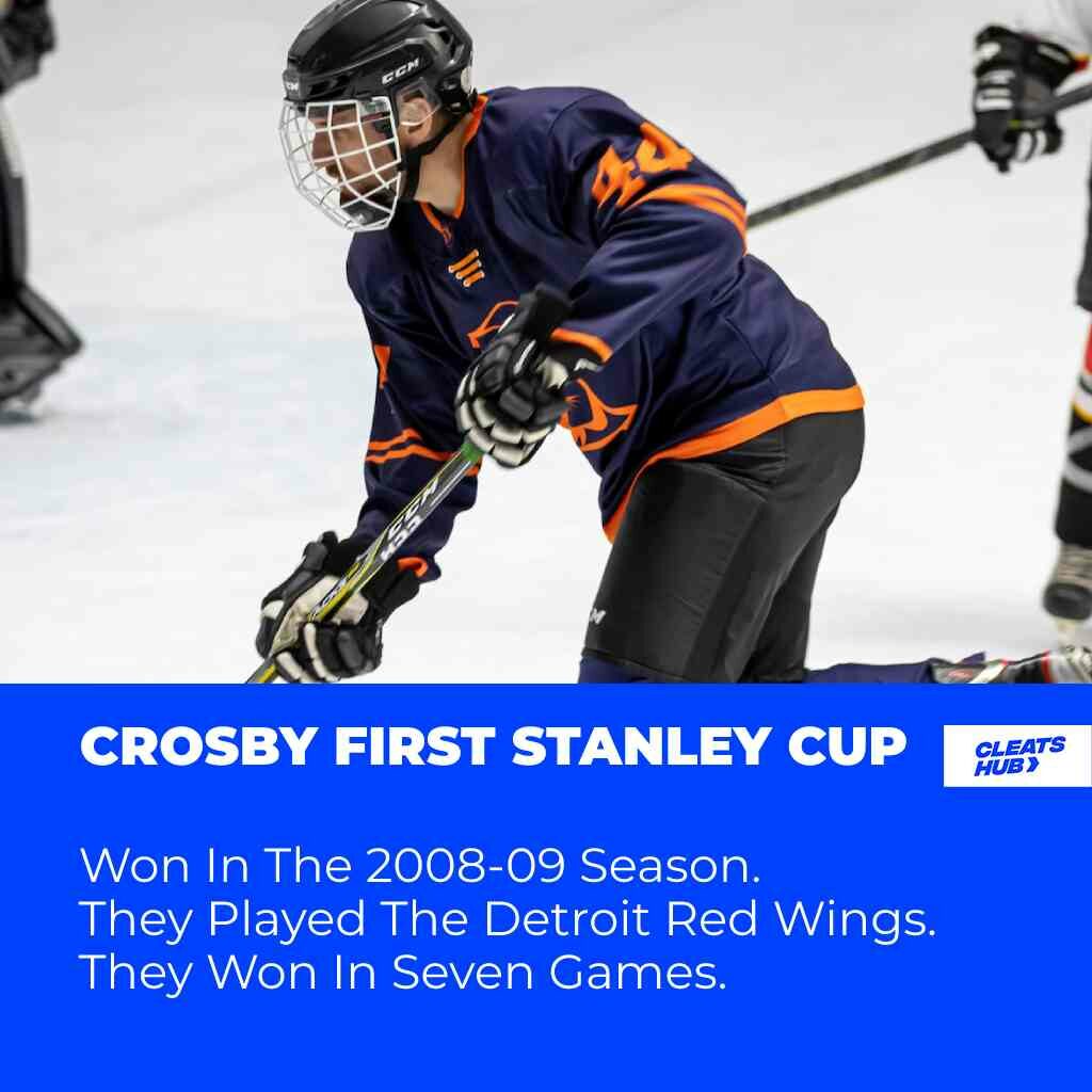 Sidney Crosby First Stanley Cup