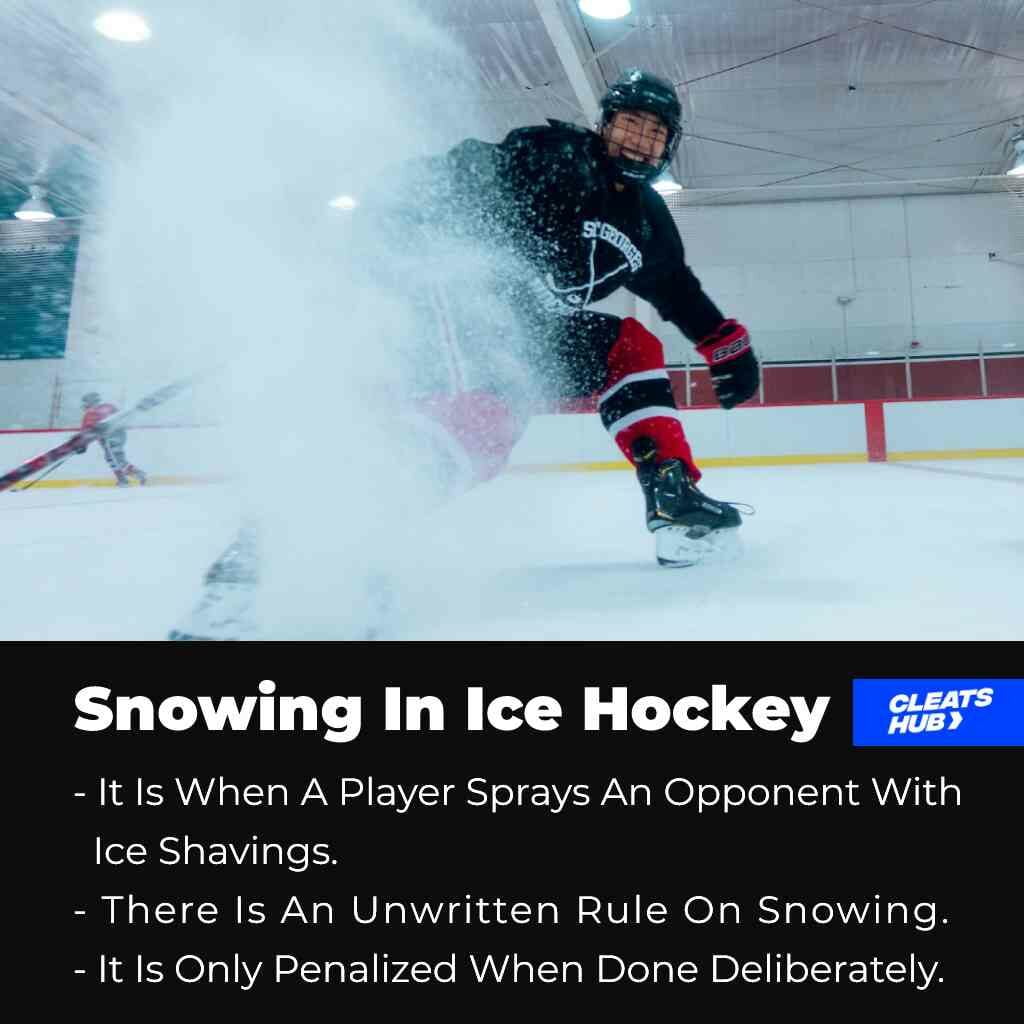 What Is Snowing In Ice Hockey