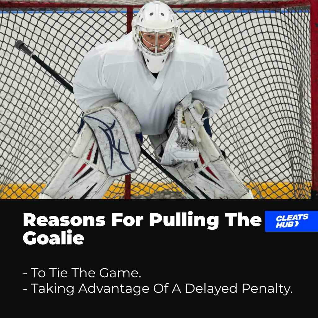 Reason For Pulling The Goalie