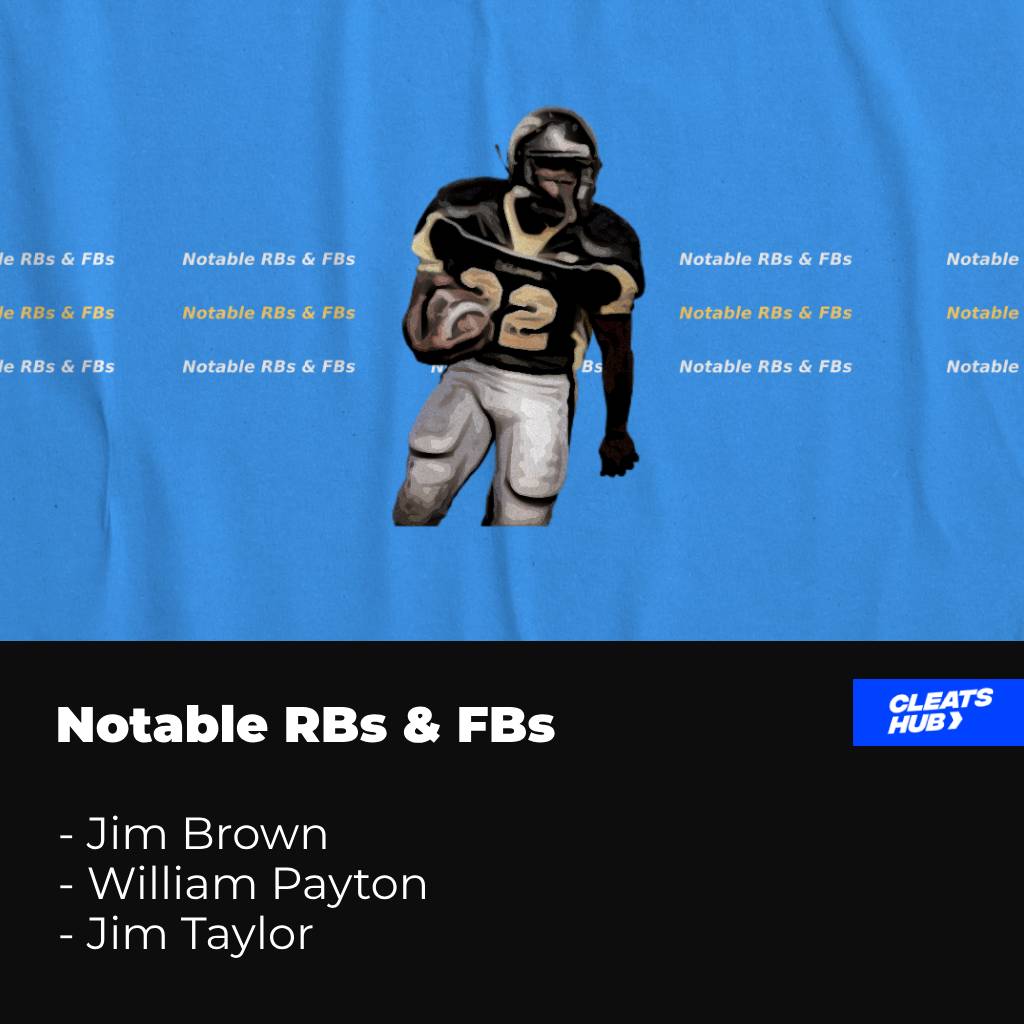 Notable Running Backs and Full Backs